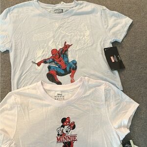 NWT Marvel (Medium) & NWT Disney (Large)